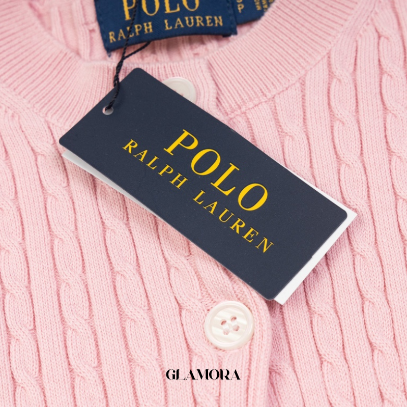 Cardigan Manga Longa Tricotado Ralph Lauren